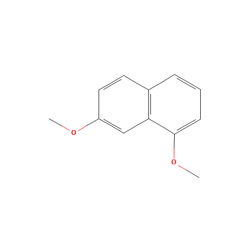 1,7-DIMETHOXYNAPHTHALENE (CAS: 5309-18-2) - Chemical Structure and Molecular Formula 