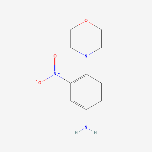 4-MORPHOLINYL-3-NITROANILINE (CAS: 5367-65-7) - Chemical Structure and Molecular Formula 