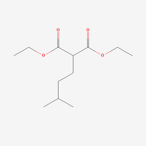 Diethyl isoamylmalonate (CAS: 5398-08-3) - Chemical Structure and Molecular Formula 