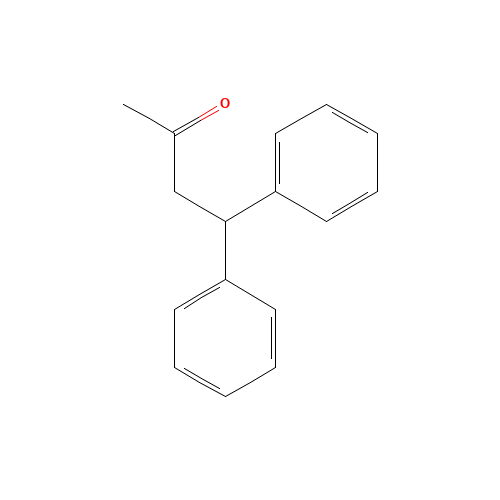 4,4-DIPHENYL-2-BUTANONE (CAS: 5409-60-9) - Chemical Structure and Molecular Formula 
