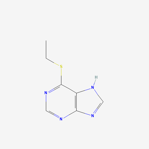 6-ETHYLMERCAPTOPURINE (CAS: 5417-84-5) - Chemical Structure and Molecular Formula 