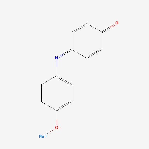 INDOPHENOL SODIUM SALT (CAS: 5418-32-6) - Chemical Structure and Molecular Formula 