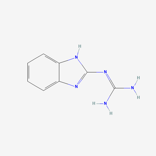 2-GUANIDINOBENZIMIDAZOLE (CAS: 5418-95-1) - Chemical Structure and Molecular Formula 