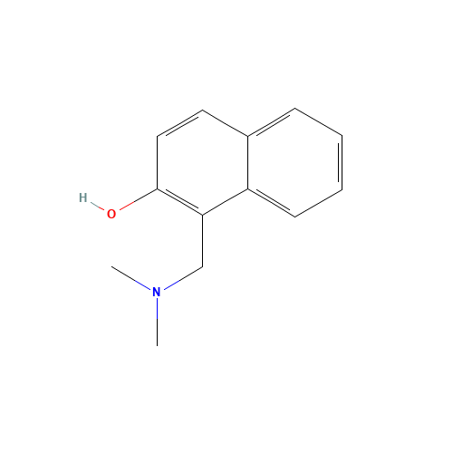 1-[(DIMETHYLAMINO)METHYL]-2-NAPHTHOL (CAS: 5419-02-3) - Chemical Structure and Molecular Formula 