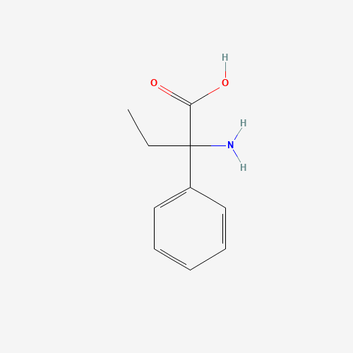 2-AMINO-2-PHENYLBUTYRIC ACID (CAS: 5438-07-3) - Chemical Structure and Molecular Formula 