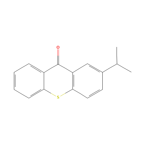 2-Isopropylthioxanthone (CAS: 5495-84-1) - Chemical Structure and Molecular Formula 
