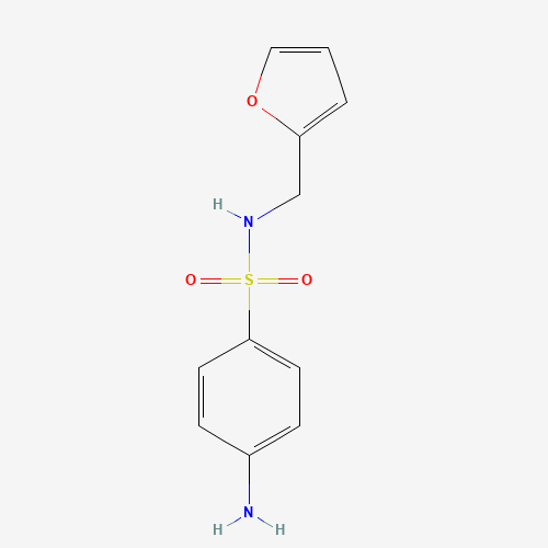 4-AMINO-N-FURAN-2-YLMETHYL-BENZENESULFONAMIDE (CAS: 5626-92-6) - Chemical Structure and Molecular Formula 