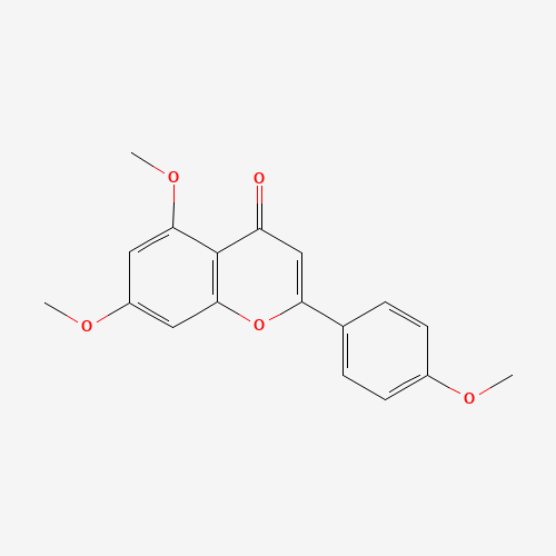 4',5,7-TRIMETHOXYFLAVONE (CAS: 5631-70-9) - Chemical Structure and Molecular Formula 