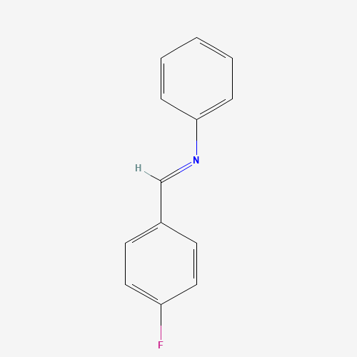 N-(4-FLUOROBENZYLIDENE)ANILINE (CAS: 5676-81-3) - Chemical Structure and Molecular Formula 