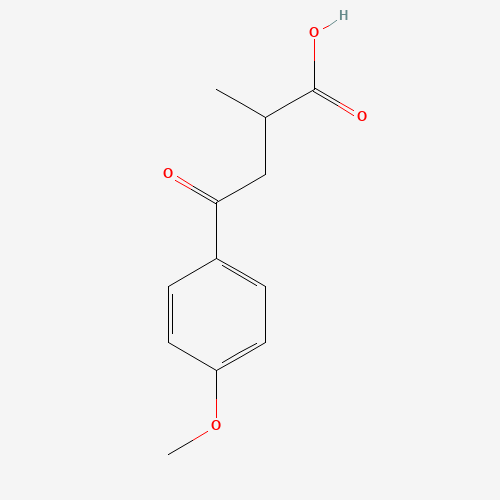 2-METHYL-4-OXO-4-(4'-METHOXYPHENYL)BUTYRIC ACID (CAS: 5717-16-8) - Chemical Structure and Molecular Formula 