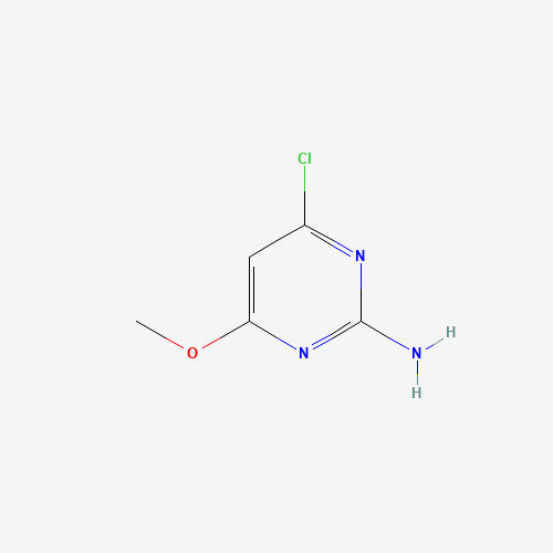 2-Amino-4-chloro-6-methoxypyrimidine (CAS: 5734-64-5) - Chemical Structure and Molecular Formula 