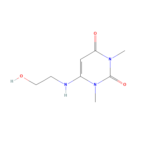 6-[N-(2-Hydroxyethyl)amino]-1,3-dimethyl-2,4(1H,3H)-dione (CAS: 5770-44-5) - Related Chemical Product