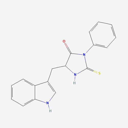 PHENYLTHIOHYDANTOIN-TRYPTOPHAN (CAS: 5789-24-2) - Chemical Structure and Molecular Formula 
