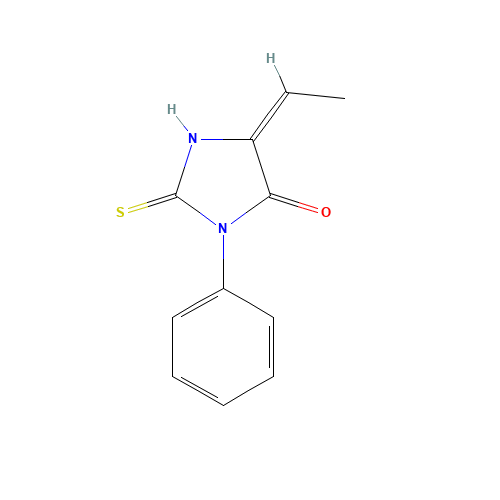 PHENYLTHIOHYDANTOIN-DELTA-THREONINE (CAS: 5800-50-0) - Chemical Structure and Molecular Formula 