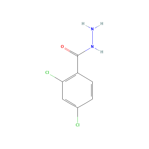 2,4-DICHLOROBENZHYDRAZIDE (CAS: 5814-06-2) - Chemical Structure and Molecular Formula 