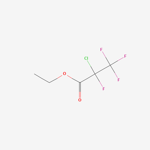 ETHYL 2-CHLOROTETRAFLUOROPROPIONATE (CAS: 5829-03-8) - Chemical Structure and Molecular Formula 