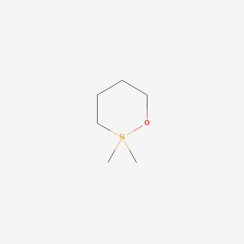 1,1-DIMETHYL-1-SILA-2-OXACYCLOHEXANE (CAS: 5833-47-6) - Chemical Structure and Molecular Formula 