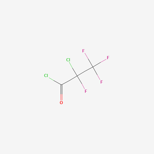 2-CHLOROTETRAFLUOROPROPANOYL CHLORIDE (CAS: 6066-46-2) - Chemical Structure and Molecular Formula 