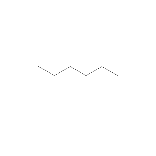 2-METHYL-1-HEXENE (CAS: 6094-02-6) - Chemical Structure and Molecular Formula 