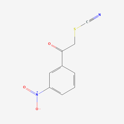 3-NITROPHENACYL THIOCYANATE (CAS: 6097-22-9) - Chemical Structure and Molecular Formula 