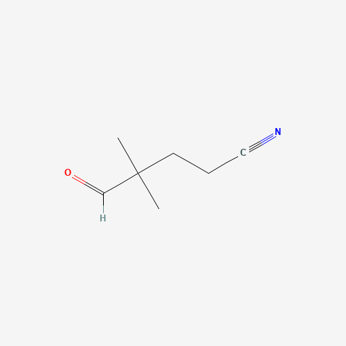 2,2 DIMETHYL-4-CYANOBUTYRALDEHYDE (CAS: 6140-61-0) - Chemical Structure and Molecular Formula 