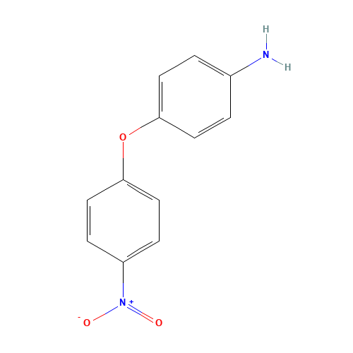 4-(4-Nitrophenoxy)aniline (CAS: 6149-33-3) - Chemical Structure and Molecular Formula 