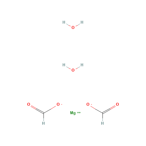 MAGNESIUM FORMATE DIHYDRATE (CAS: 6150-82-9) - Chemical Structure and Molecular Formula 