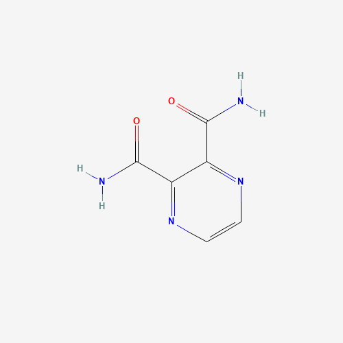 2,3-PYRAZINEDICARBOXAMIDE (CAS: 6164-78-9) - Chemical Structure and Molecular Formula 