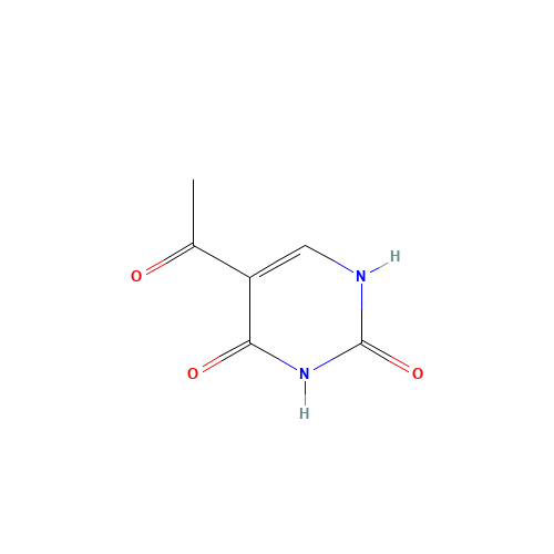 5-ACETYLURACIL (CAS: 6214-65-9) - Chemical Structure and Molecular Formula 