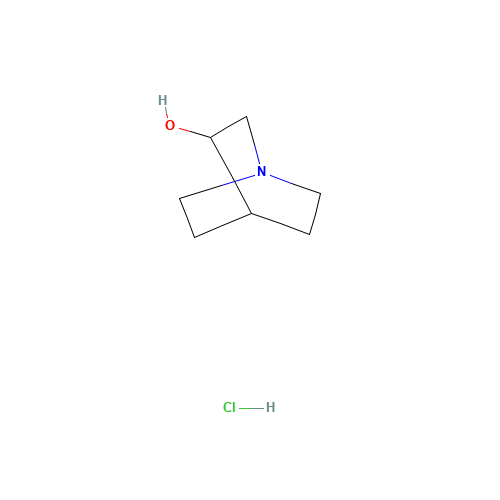 3-Quinuclidinol hydrochloride (CAS: 6238-13-7) - Chemical Structure and Molecular Formula 