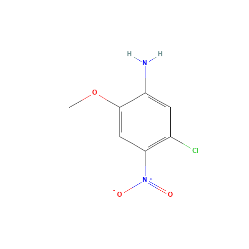 5-CHLORO-2-METHOXY-4-NITROANILINE (CAS: 6259-08-1) - Chemical Structure and Molecular Formula 