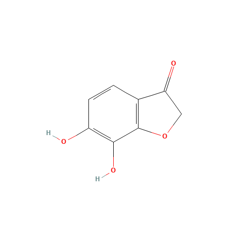 6,7-DIHYDROXYCOUMERANONE (CAS: 6272-27-1) - Chemical Structure and Molecular Formula 