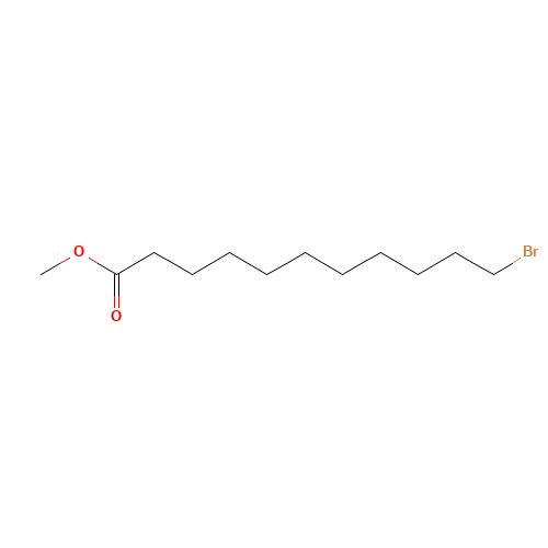 METHYL 11-BROMOUNDECANOATE (CAS: 6287-90-7) - Chemical Structure and Molecular Formula 