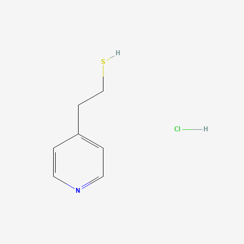 4-PYRIDINEETHANETHIOL HYDROCHLORIDE (CAS: 6298-11-9) - Chemical Structure and Molecular Formula 