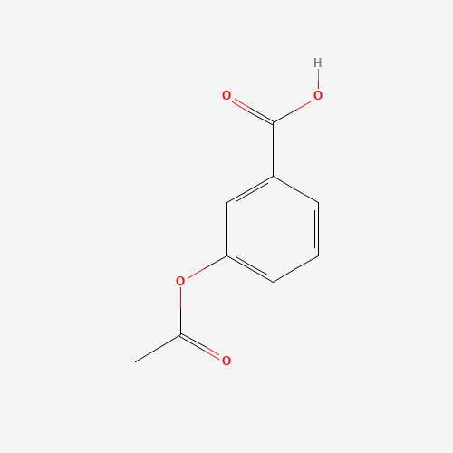 3-ACETOXYBENZOIC ACID (CAS: 6304-89-8) - Chemical Structure and Molecular Formula 