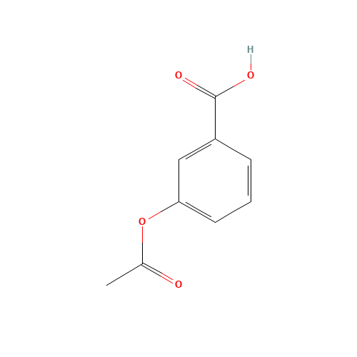 3-ACETOXYBENZOIC ACID (CAS: 6304-89-8) - Chemical Structure and Molecular Formula 