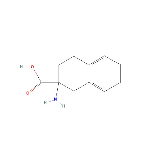 D,L-2-AMINOTETRALIN-2-CARBOXYLIC ACID (CAS: 6331-63-1) - Chemical Structure and Molecular Formula 