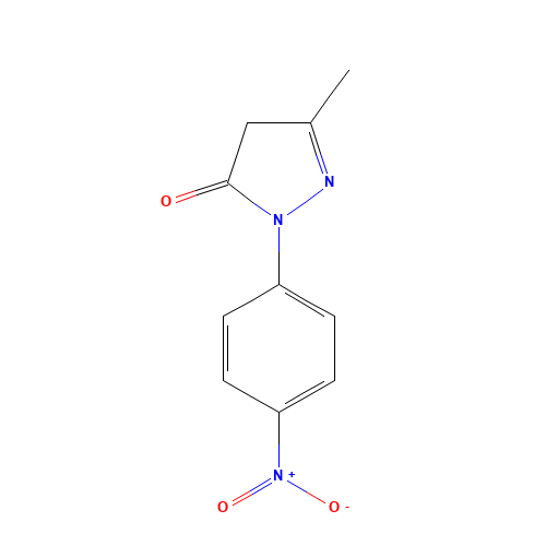 1-(4-NITROPHENYL)-3-METHYL-5-PYRAZOLONE (CAS: 6402-09-1) - Related Chemical Product