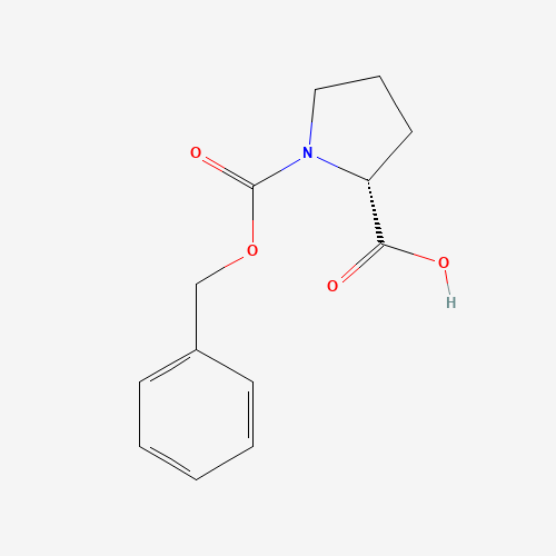N-Benzyloxycarbonyl-D-proline (CAS: 6404-31-5) - Chemical Structure and Molecular Formula 
