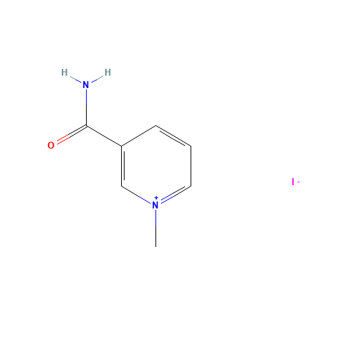 1-METHYL-NICOTINAMIDE IODIDE (CAS: 6456-44-6) - Chemical Structure and Molecular Formula 