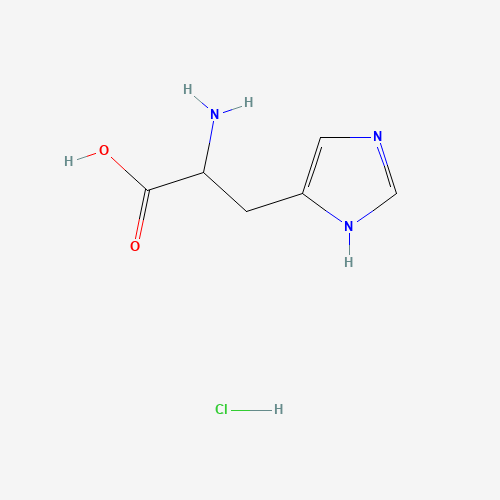 DL-HISTIDINE MONOHYDROCHLORIDE (CAS: 6459-59-2) - Chemical Structure and Molecular Formula 