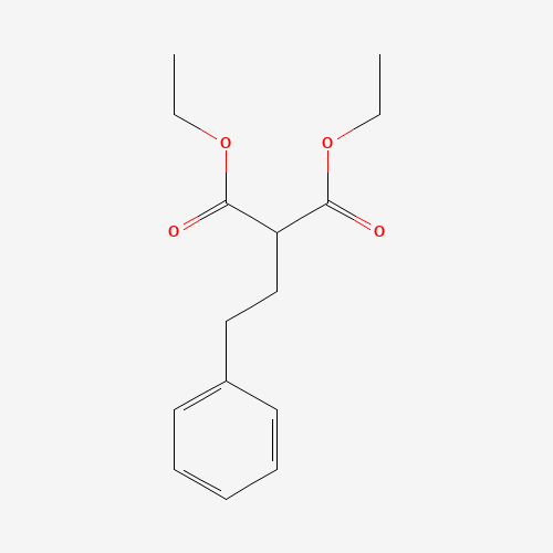 DIETHYL 2-(PHENYLETHYL)MALONOATE (CAS: 6628-68-8) - Chemical Structure and Molecular Formula 