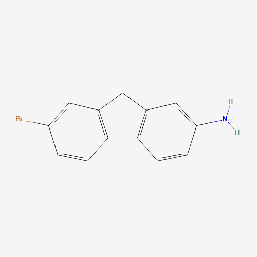 2-Amino-7-bromofluorene (CAS: 6638-60-4) - Chemical Structure and Molecular Formula 