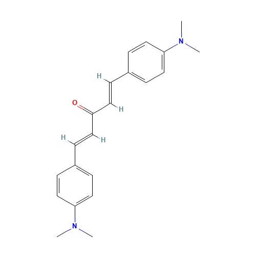 1,5-BIS(4-DIMETHYLAMINOPHENYL)-1,4-PENTADIEN-3-ONE (CAS: 6673-14-9) - Related Chemical Product