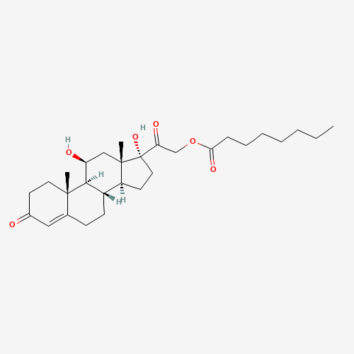 4-PREGNENE-11BETA,17ALPHA,21-TRIOL-3,20-DIONE 21-CAPRYLATE (CAS: 6678-14-4) - Related Chemical Product