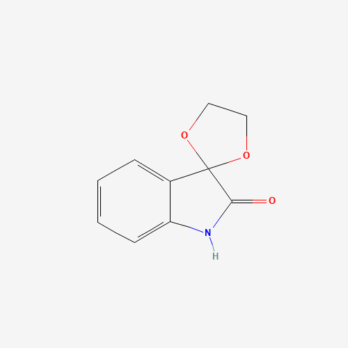 SPIRO-(1,3-DIOXOLANE-2,3'INDOLIN)-2'-ONE (CAS: 6714-68-7) - Chemical Structure and Molecular Formula 