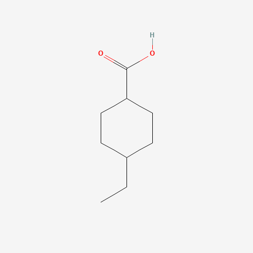 trans-4-Ethylcyclohexanecarboxylic acid (CAS: 6833-47-2) - Chemical Structure and Molecular Formula 