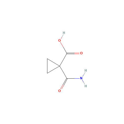 1-CARBOXYCYCLOPROPANECARBOXAMIDE (CAS: 6914-74-5) - Chemical Structure and Molecular Formula 