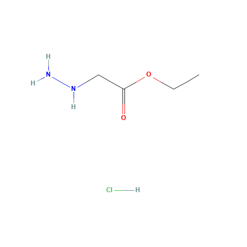 Ethyl hydrazinoacetate hydrochloride (CAS: 6945-92-2) - Chemical Structure and Molecular Formula 