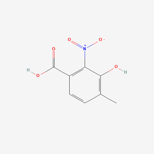 3-HYDROXY-4-METHYL-2-NITROBENZOIC ACID (CAS: 6946-15-2) - Chemical Structure and Molecular Formula 